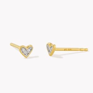 Kendra Scott Ari Heart Diamond Earrings